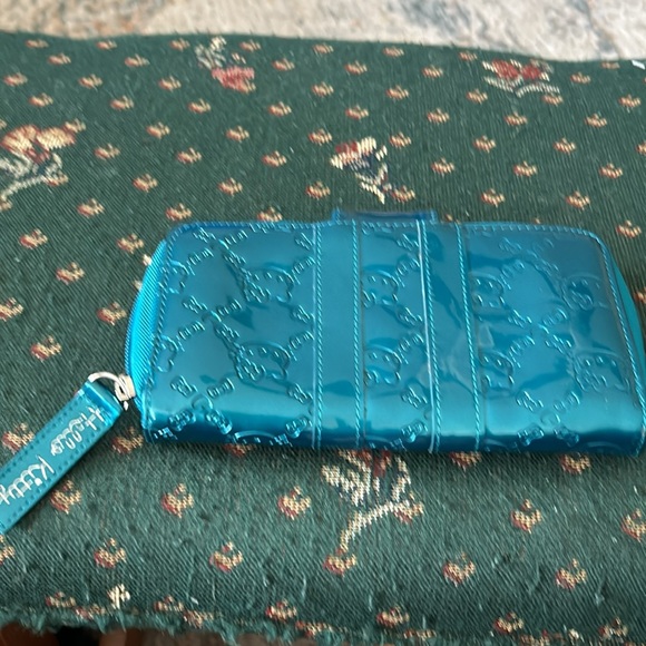 Hello Kitty lounge fly wallet, snap closure with extra zipper part turquoise - Picture 2 of 9